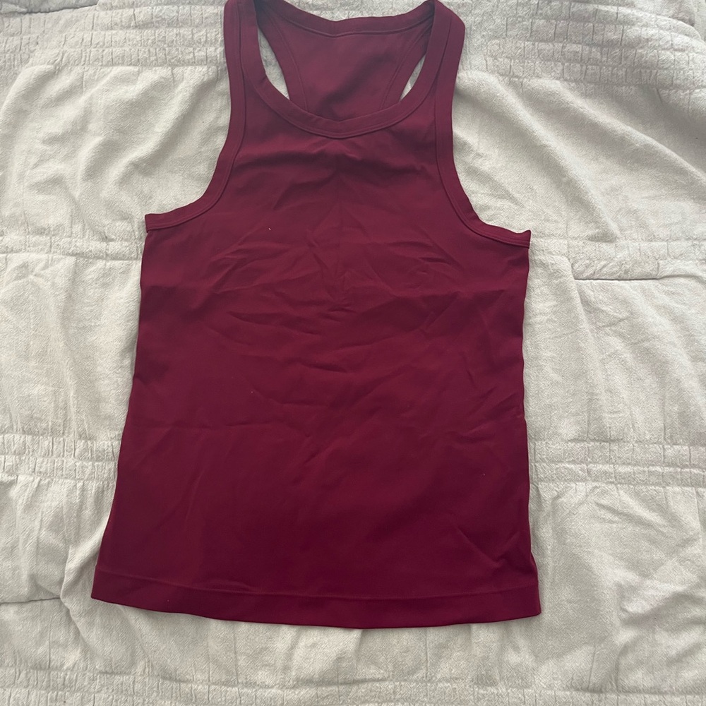 lululemon athletica Deep Maroon Racerback Tank